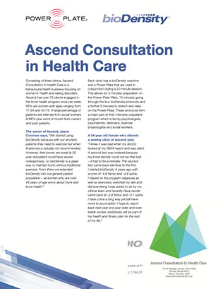 Ascend Consultation In Healthcare by Power Plate & bioDensity